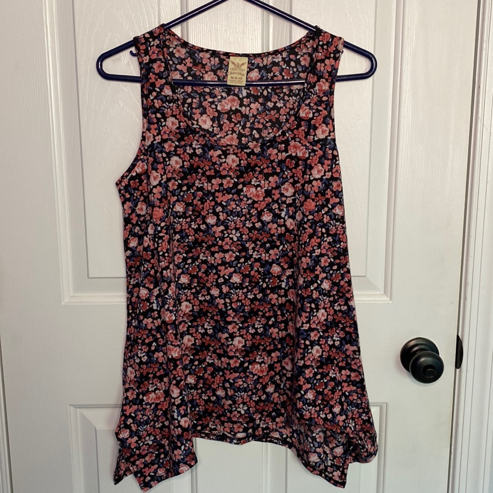 Faded Glory Floral & Flowy Tank Top